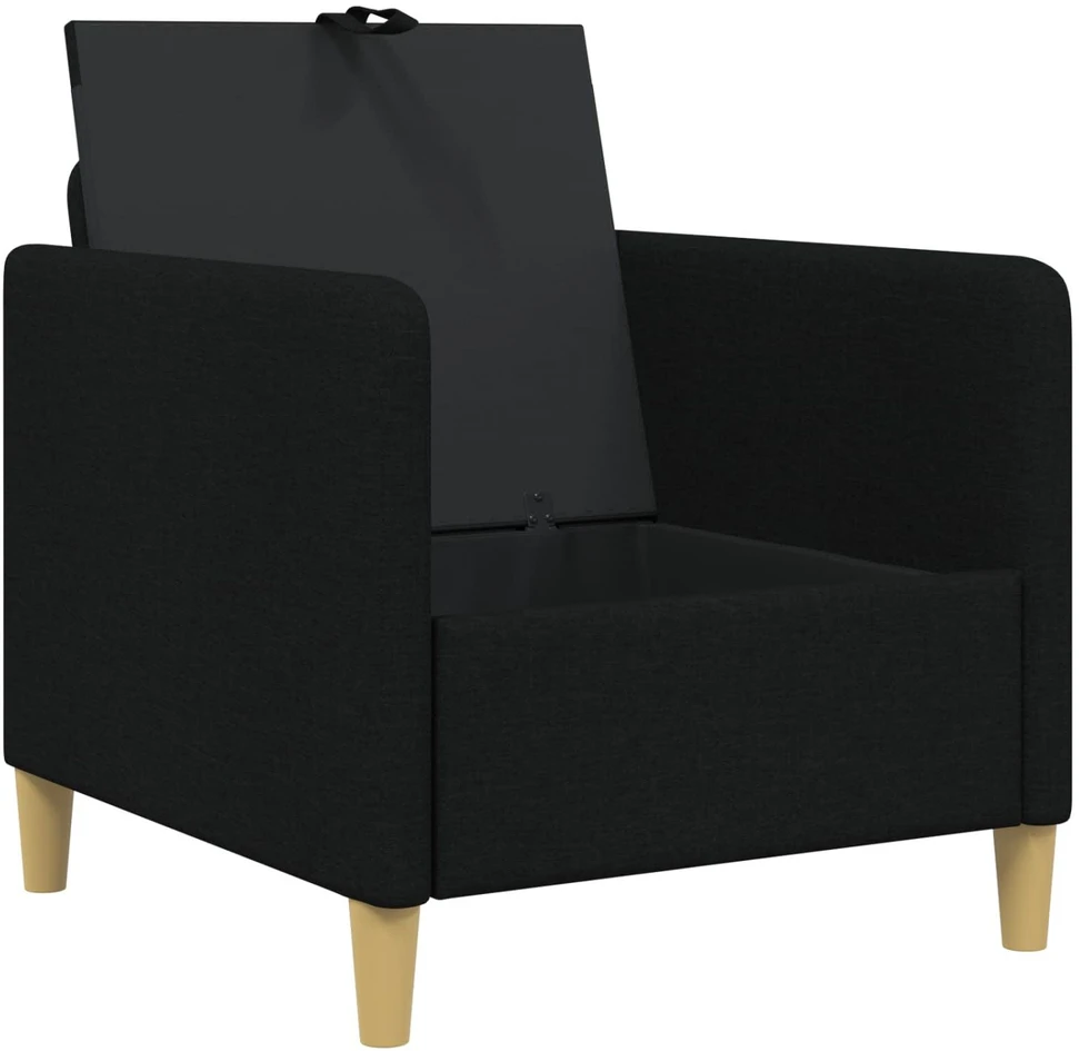 Sofa su saugojimo vieta Juoda 72 x 78 x 87 cm Poliesteris