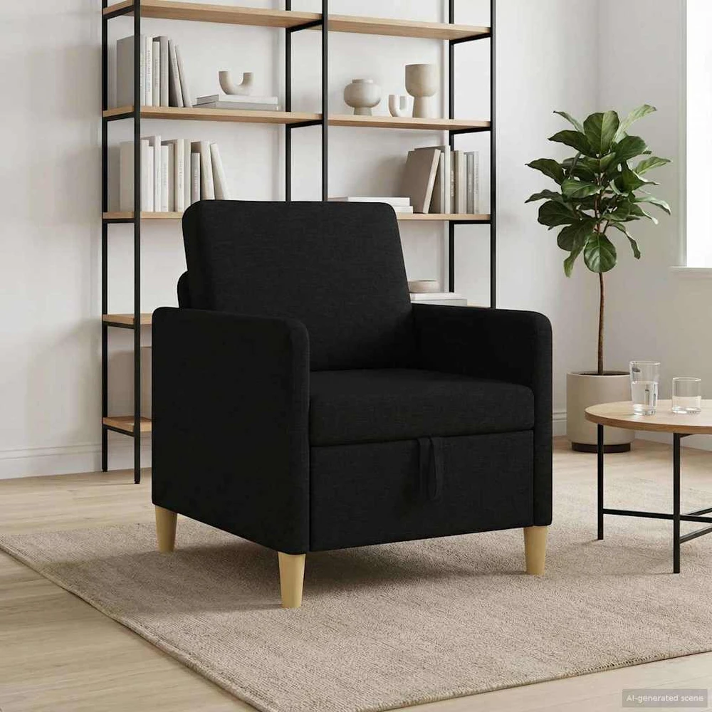 Sofa su saugojimo vieta Juoda 72 x 78 x 87 cm Poliesteris