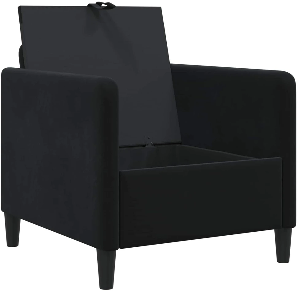 Sofa su saugojimo vieta Juoda 72 x 78 x 87 cm Poliesteris