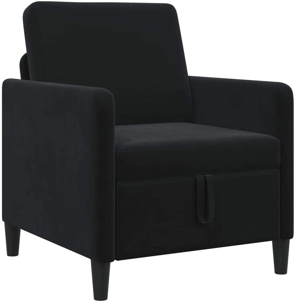Sofa su saugojimo vieta Juoda 72 x 78 x 87 cm Poliesteris