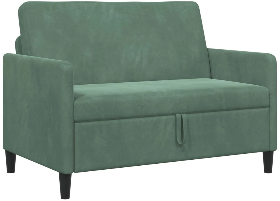 Sofa su saugojimo vieta Jūrinė žalia 122 x 78 x 87 cm