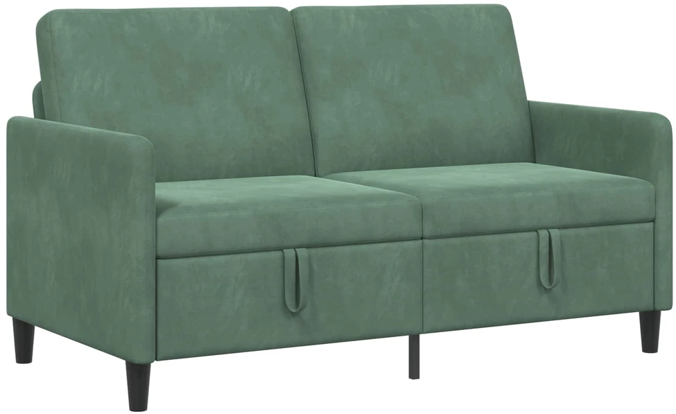 Sofa su saugojimo vieta Jūrinė žalia 152 x 78 x 87 cm