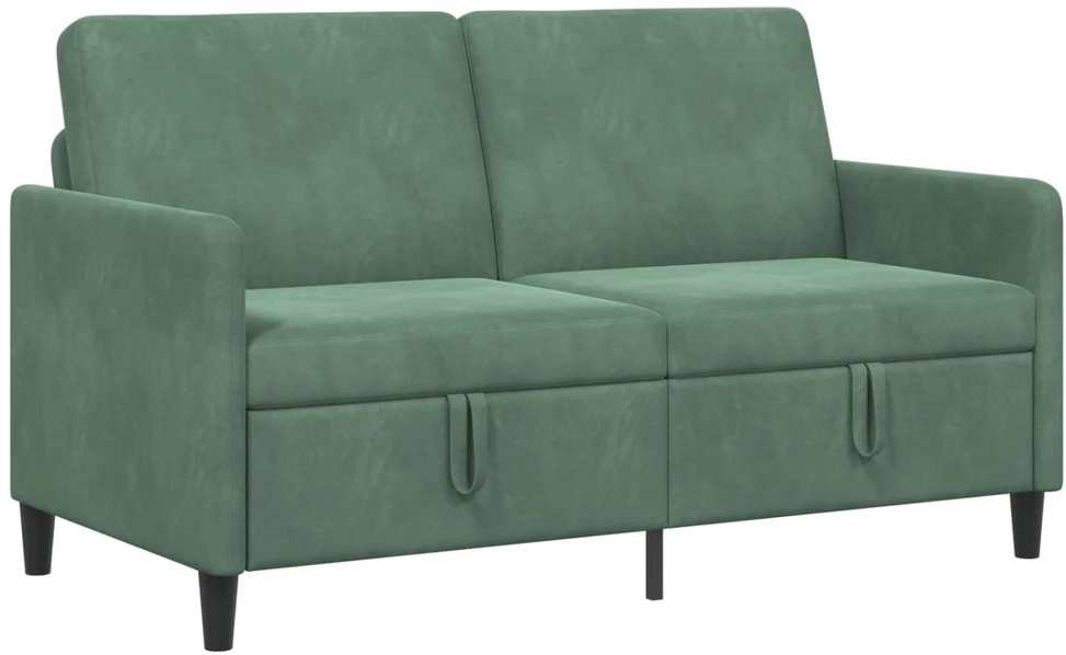 Sofa su saugojimo vieta Jūrinė žalia 152 x 78 x 87 cm