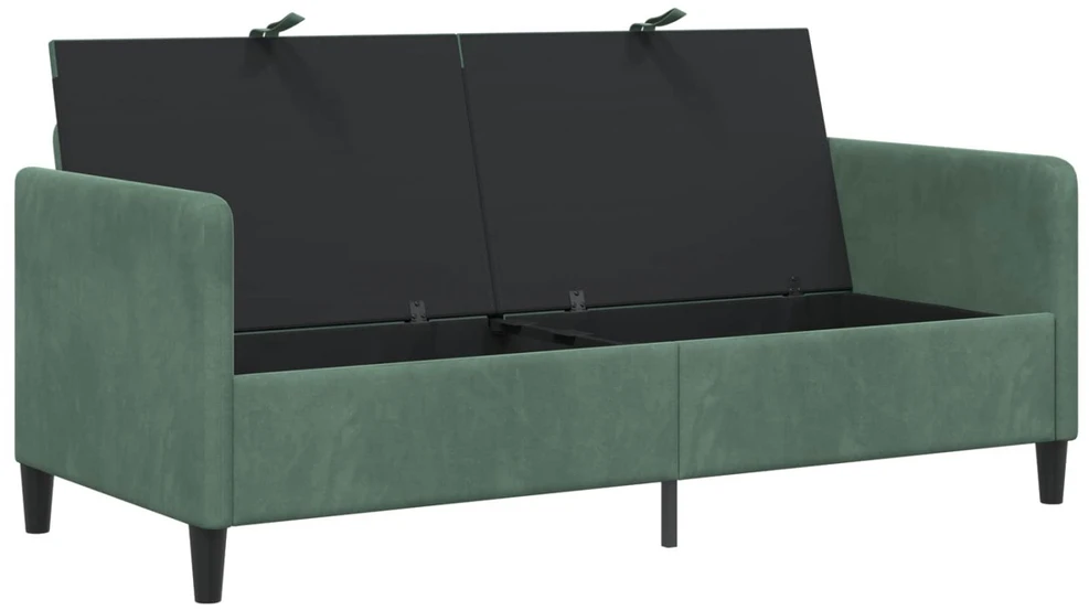 Sofa su saugojimo vieta Jūrinė žalia 172 x 78 x 87 cm