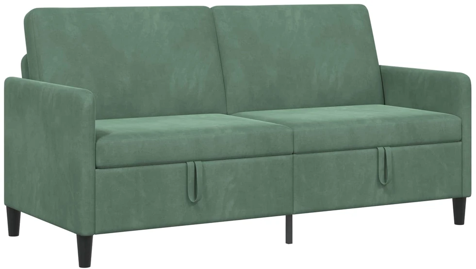 Sofa su saugojimo vieta Jūrinė žalia 172 x 78 x 87 cm