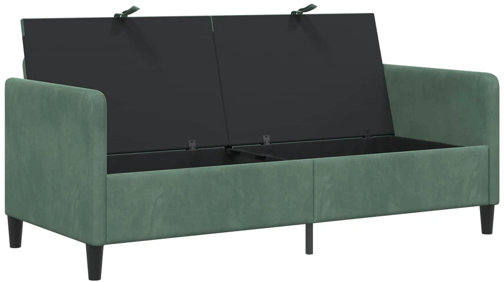 Sofa su saugojimo vieta Jūrinė žalia 172 x 78 x 87 cm
