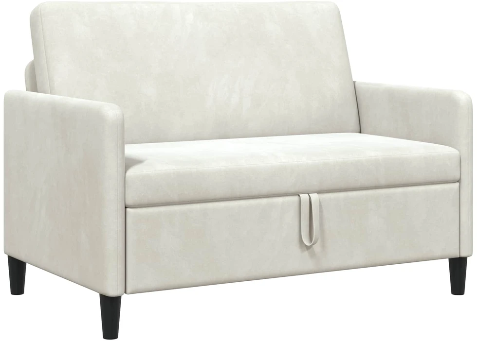 Sofa su saugojimo vieta Kreminė 122 x 78 x 87 cm Poliesteris