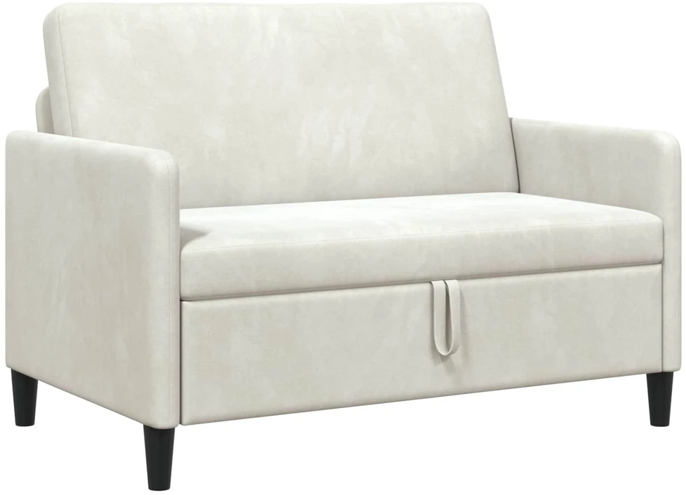 Sofa su saugojimo vieta Kreminė 122 x 78 x 87 cm Poliesteris
