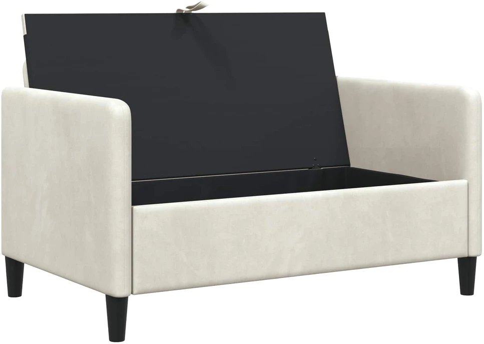 Sofa su saugojimo vieta Kreminė 122 x 78 x 87 cm Poliesteris