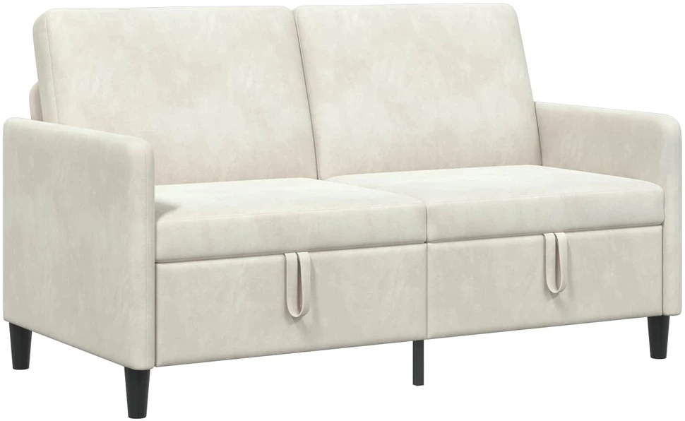 Sofa su saugojimo vieta Kreminė 152 x 78 x 87 cm Poliesteris