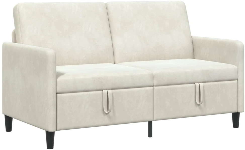 Sofa su saugojimo vieta Kreminė 152 x 78 x 87 cm Poliesteris
