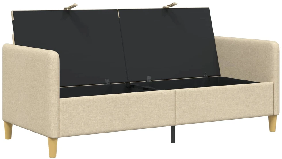 Sofa su saugojimo vieta Kreminė 172 x 78 x 87 cm Poliesteris