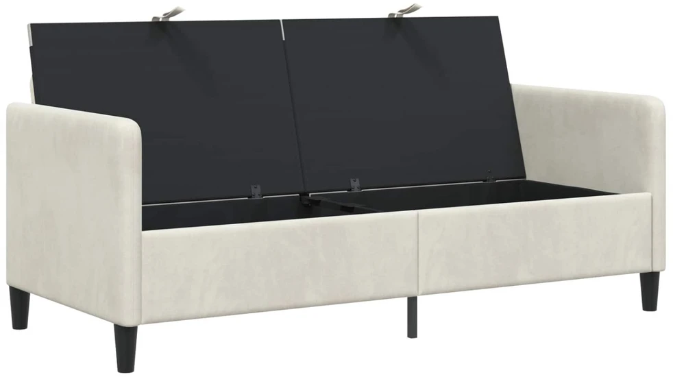 Sofa su saugojimo vieta Kreminė 172 x 78 x 87 cm Poliesteris