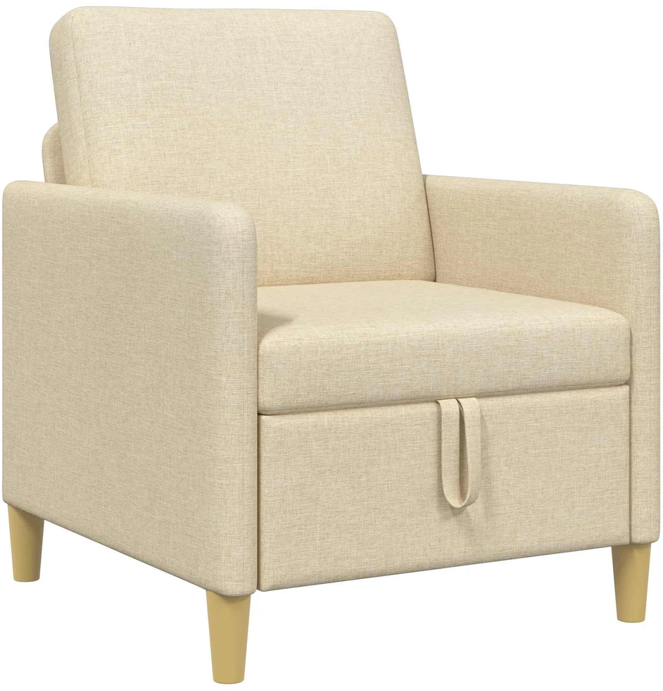 Sofa su saugojimo vieta Kreminė 72 x 78 x 87 cm Poliesteris