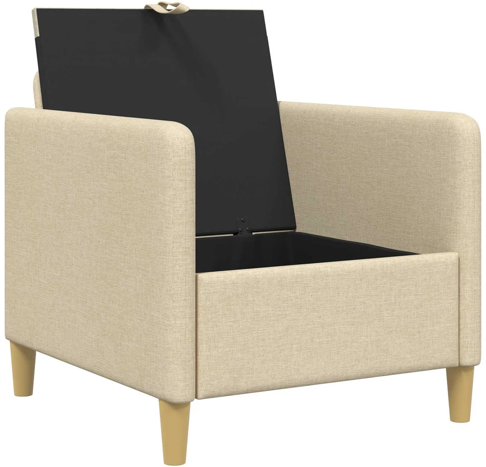Sofa su saugojimo vieta Kreminė 72 x 78 x 87 cm Poliesteris