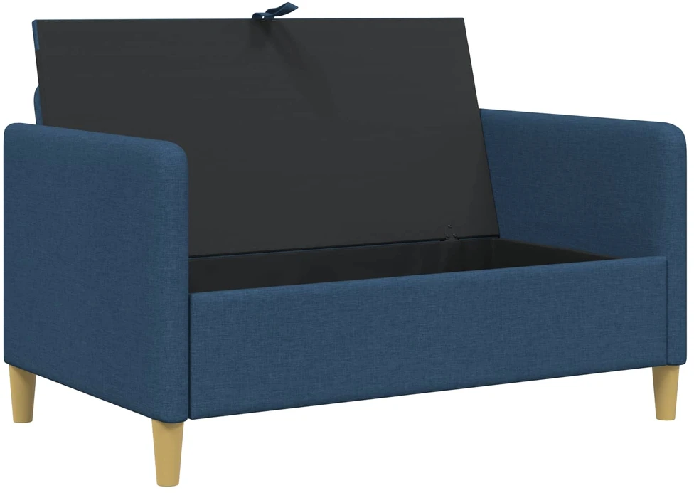 Sofa su saugojimo vieta Mėlyna 122 x 78 x 87 cm Poliesteris