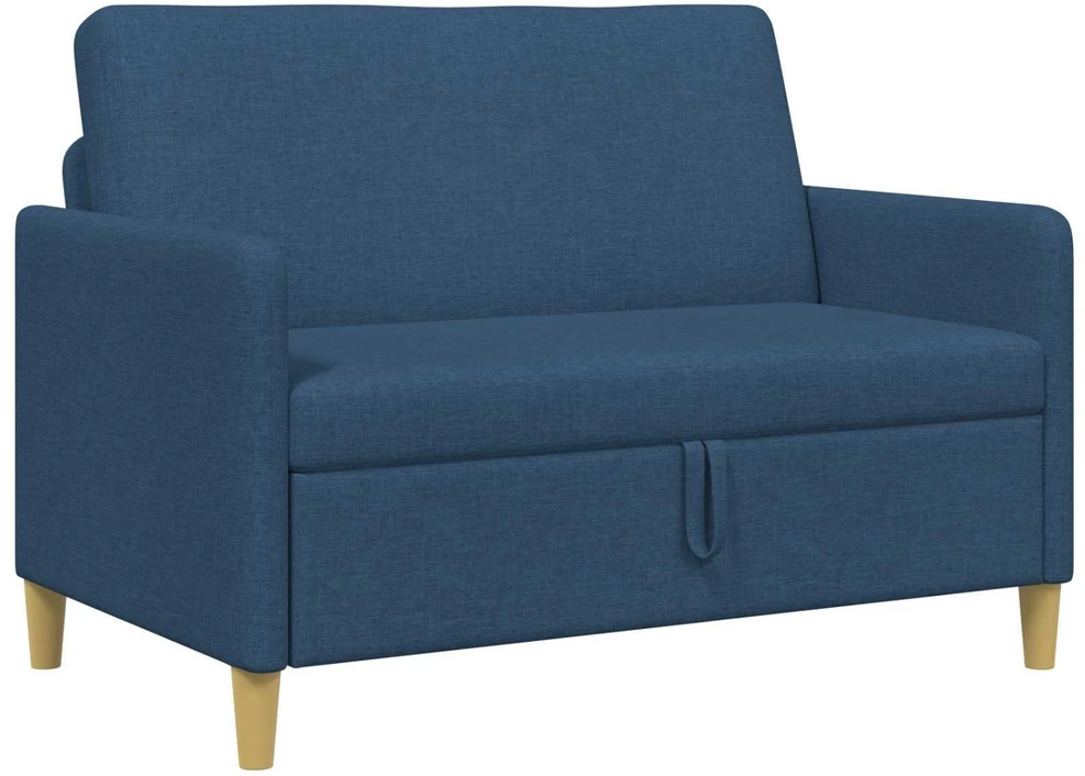 Sofa su saugojimo vieta Mėlyna 122 x 78 x 87 cm Poliesteris
