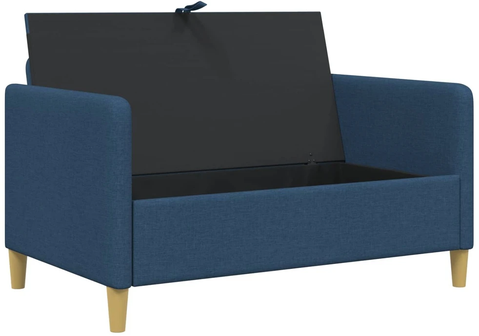Sofa su saugojimo vieta Mėlyna 122 x 78 x 87 cm Poliesteris