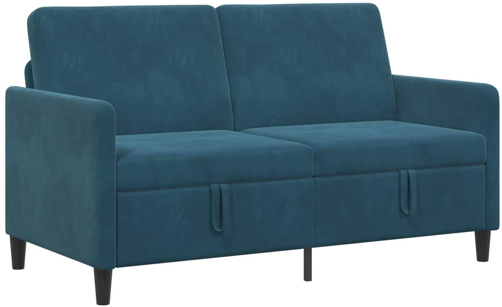 Sofa su saugojimo vieta Mėlyna 152 x 78 x 87 cm Poliesteris