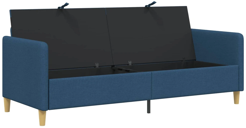 Sofa su saugojimo vieta Mėlyna 192 x 78 x 87 cm Poliesteris