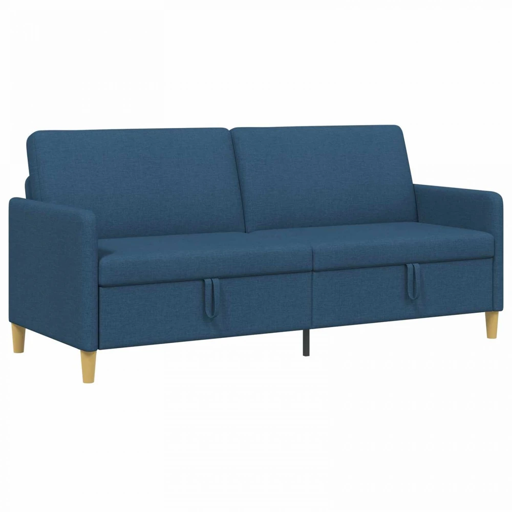 Sofa su saugojimo vieta Mėlyna 192 x 78 x 87 cm Poliesteris