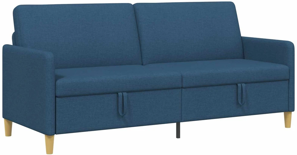 Sofa su saugojimo vieta Mėlyna 192 x 78 x 87 cm Poliesteris
