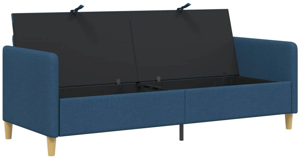 Sofa su saugojimo vieta Mėlyna 192 x 78 x 87 cm Poliesteris