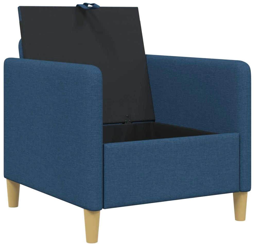 Sofa su saugojimo vieta Mėlyna 72 x 78 x 87 cm Poliesteris