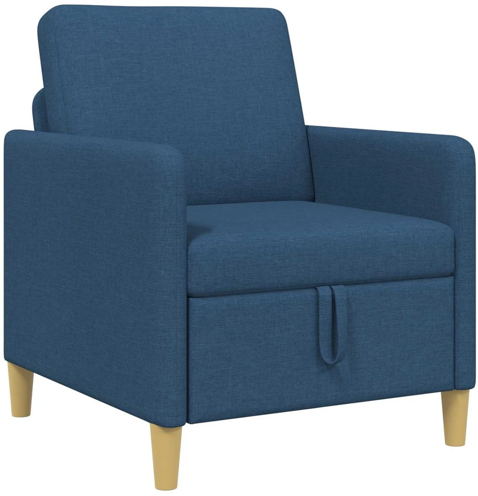 Sofa su saugojimo vieta Mėlyna 72 x 78 x 87 cm Poliesteris