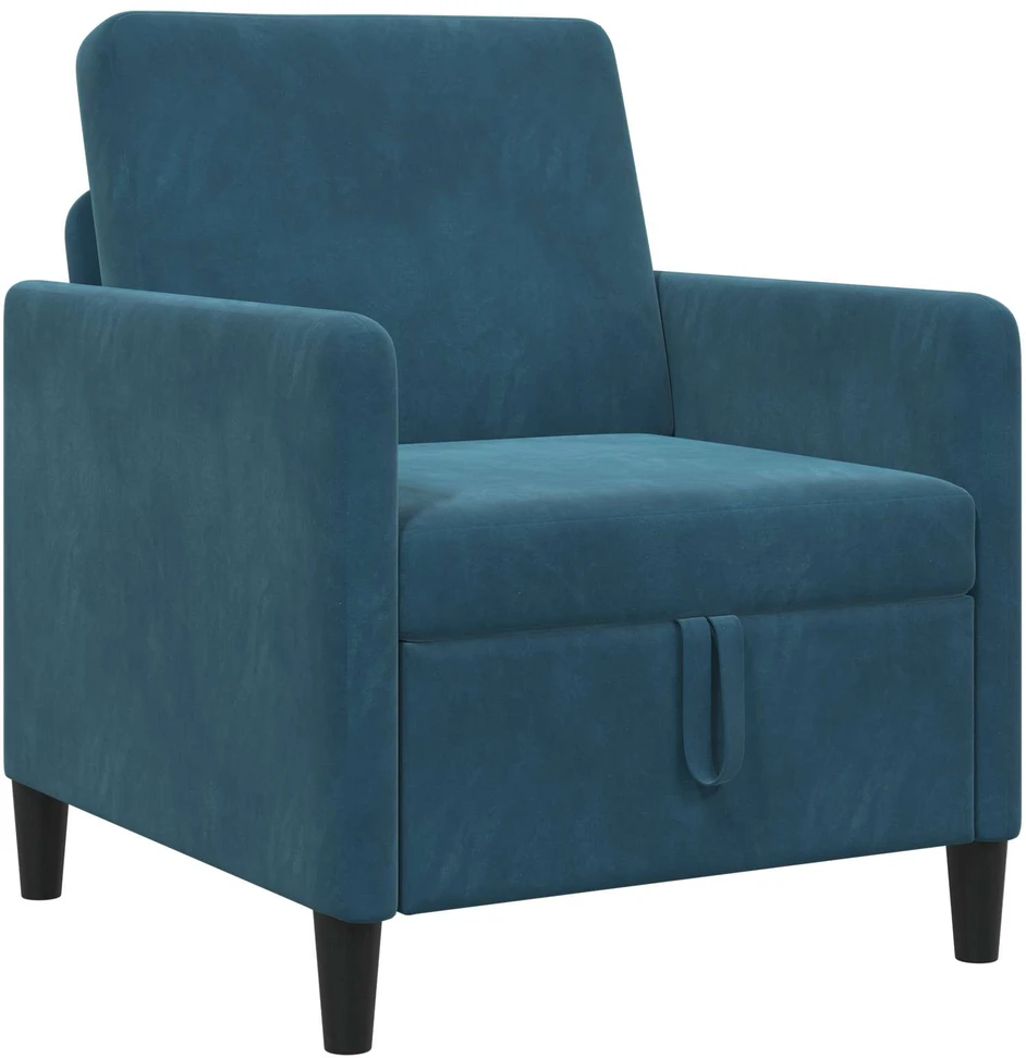 Sofa su saugojimo vieta Mėlyna 72 x 78 x 87 cm Poliesteris