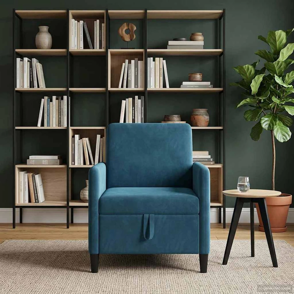 Sofa su saugojimo vieta Mėlyna 72 x 78 x 87 cm Poliesteris