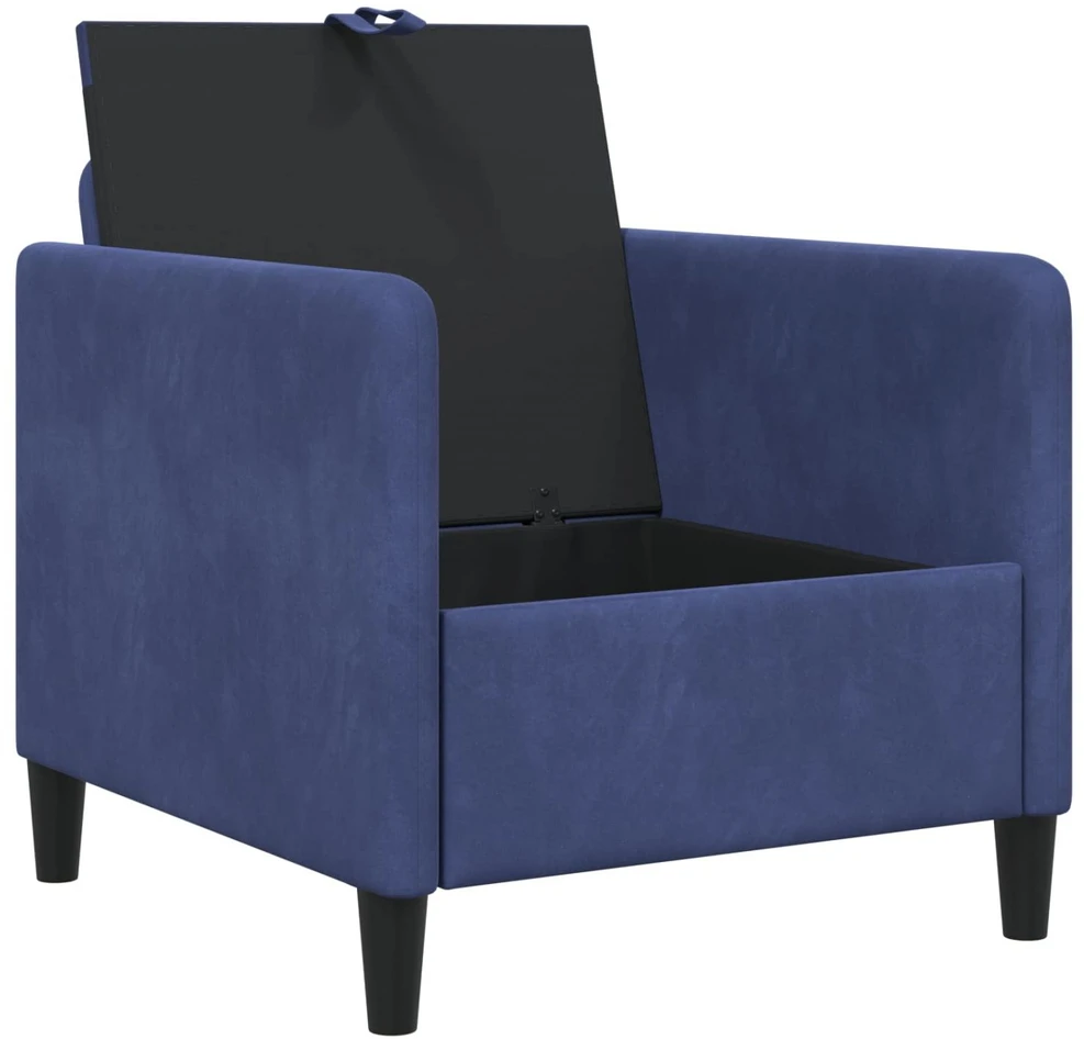 Sofa su saugojimo vieta Policijos mėlyna 72 x 78 x 87 cm