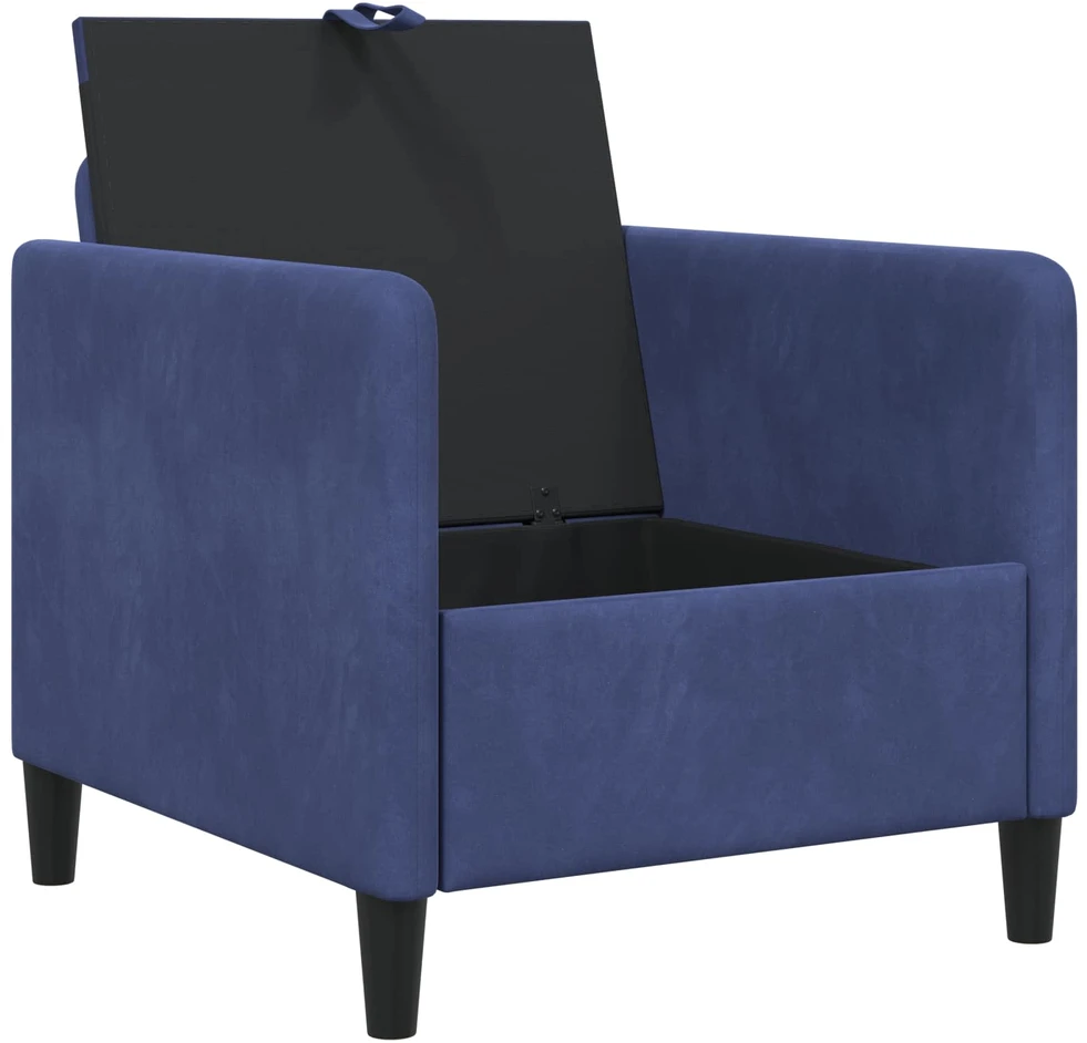 Sofa su saugojimo vieta Policijos mėlyna 72 x 78 x 87 cm