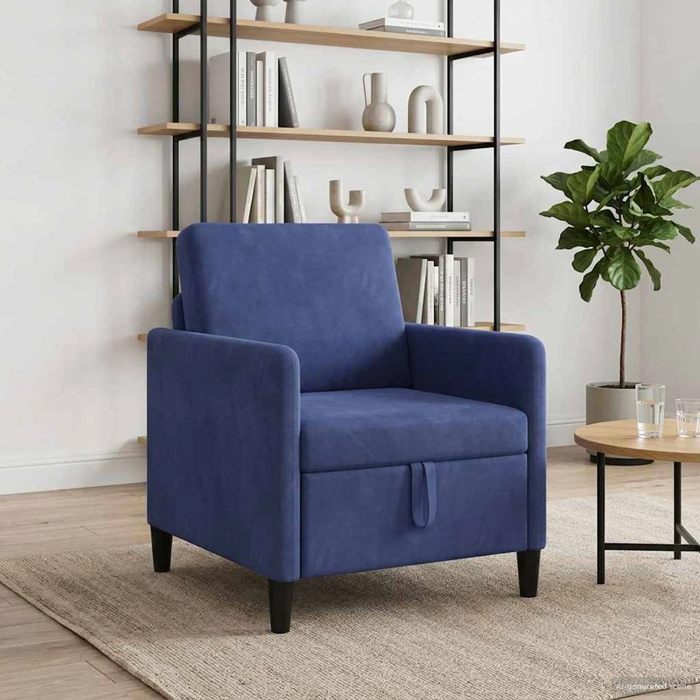 Sofa su saugojimo vieta Policijos mėlyna 72 x 78 x 87 cm