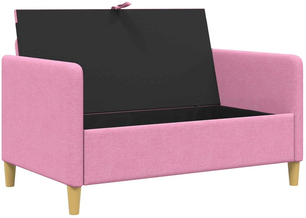 Sofa su saugojimo vieta Rožinė 122 x 78 x 87 cm Poliesteris