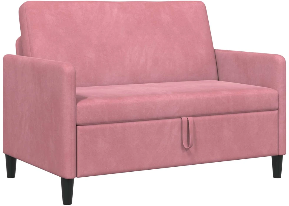 Sofa su saugojimo vieta Rožinė 122 x 78 x 87 cm Poliesteris