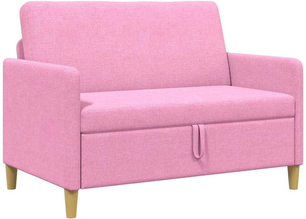 Sofa su saugojimo vieta Rožinė 122 x 78 x 87 cm Poliesteris