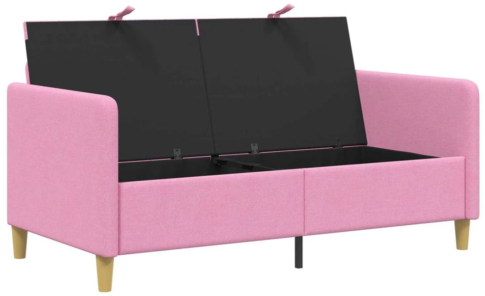 Sofa su saugojimo vieta Rožinė 152 x 78 x 87 cm Poliesteris