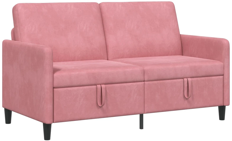 Sofa su saugojimo vieta Rožinė 152 x 78 x 87 cm Poliesteris