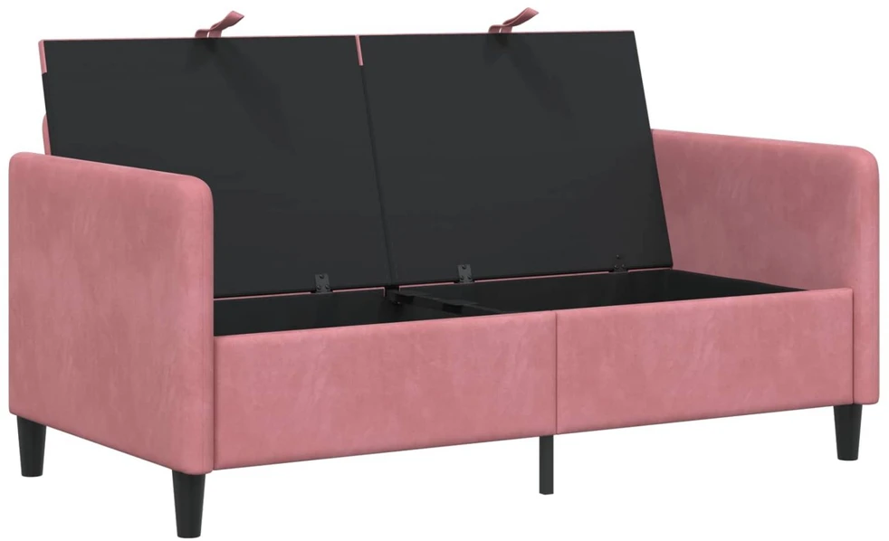 Sofa su saugojimo vieta Rožinė 152 x 78 x 87 cm Poliesteris