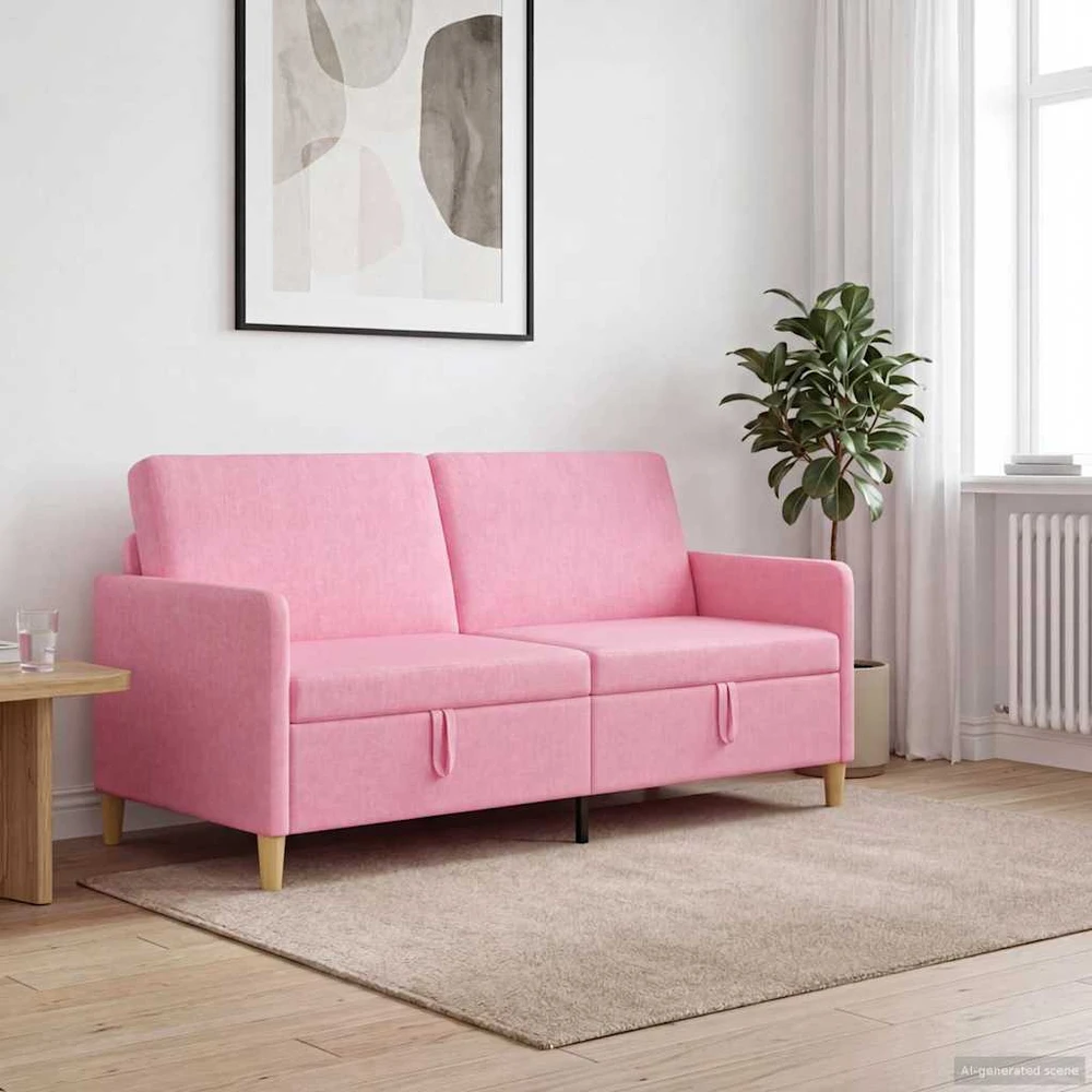 Sofa su saugojimo vieta Rožinė 172 x 78 x 87 cm Poliesteris