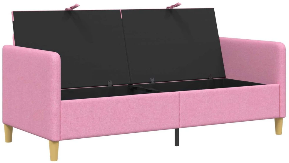 Sofa su saugojimo vieta Rožinė 172 x 78 x 87 cm Poliesteris