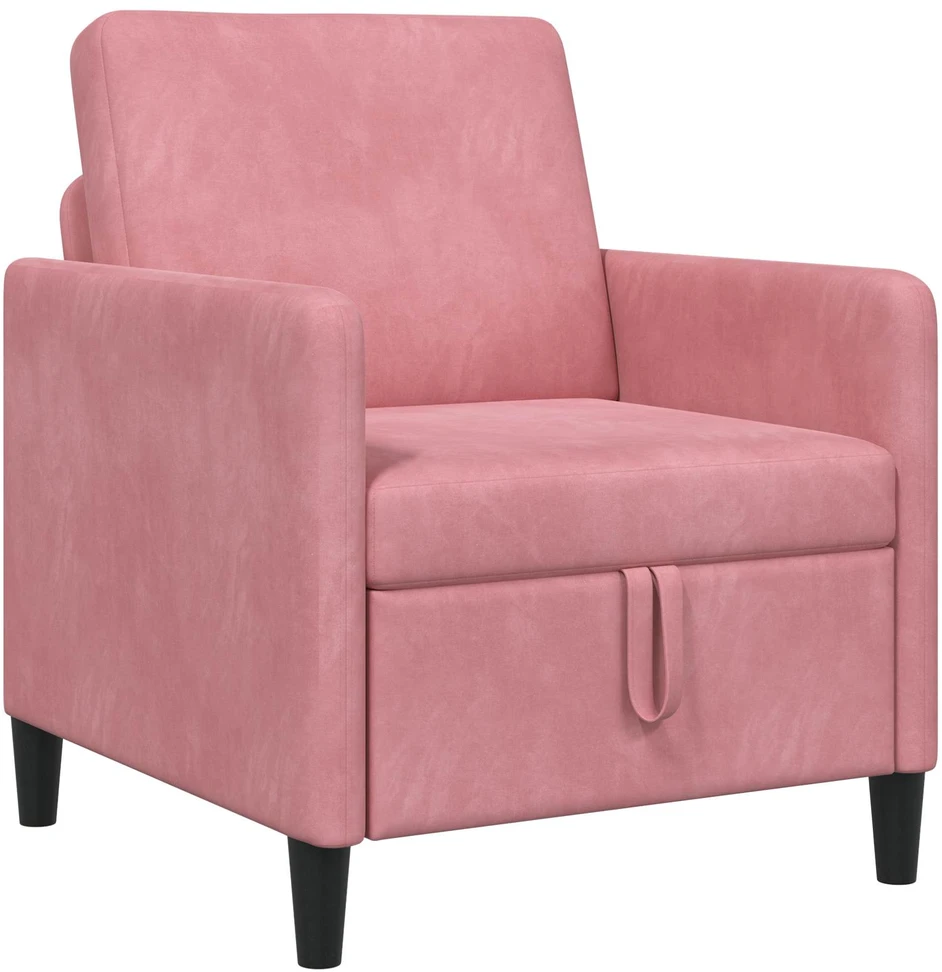 Sofa su saugojimo vieta Rožinė 72 x 78 x 87 cm Poliesteris