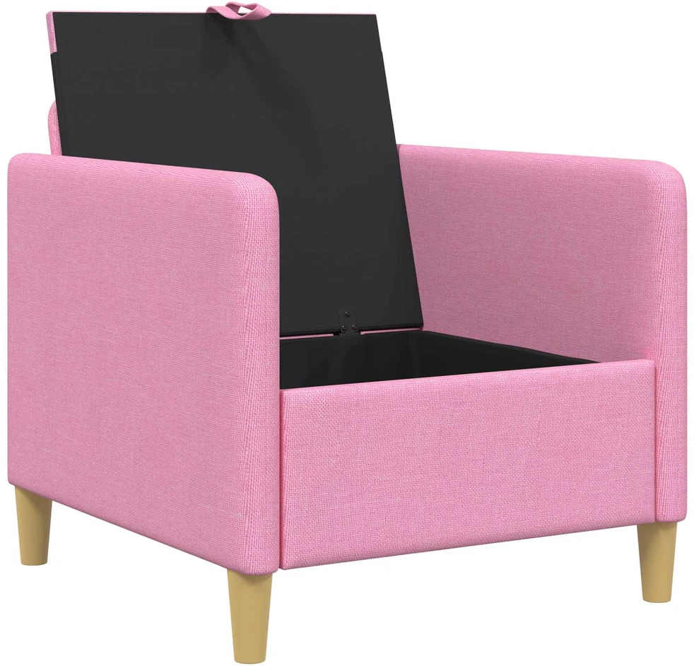 Sofa su saugojimo vieta Rožinė 72 x 78 x 87 cm Poliesteris
