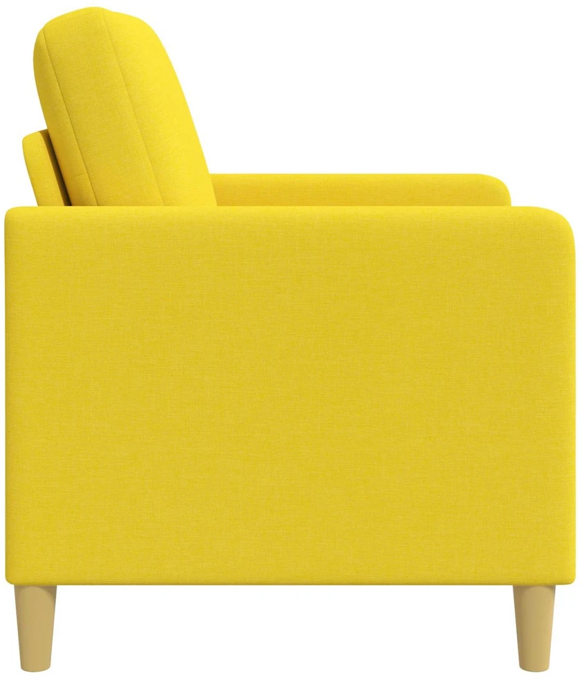 Sofa su saugojimo vieta Šviesi geltona 122 x 78 x 87 cm
