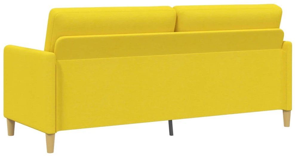 Sofa su saugojimo vieta Šviesi geltona 192 x 78 x 87 cm