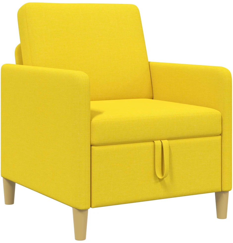 Sofa su saugojimo vieta Šviesi geltona 72 x 78 x 87 cm