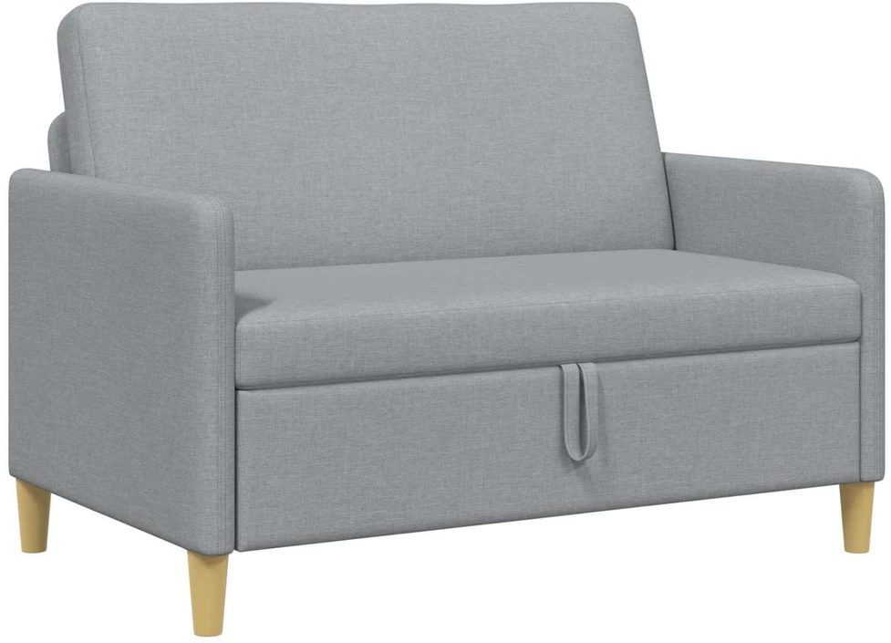 Sofa su saugojimo vieta Šviesiai pilka 122 x 78 x 87 cm