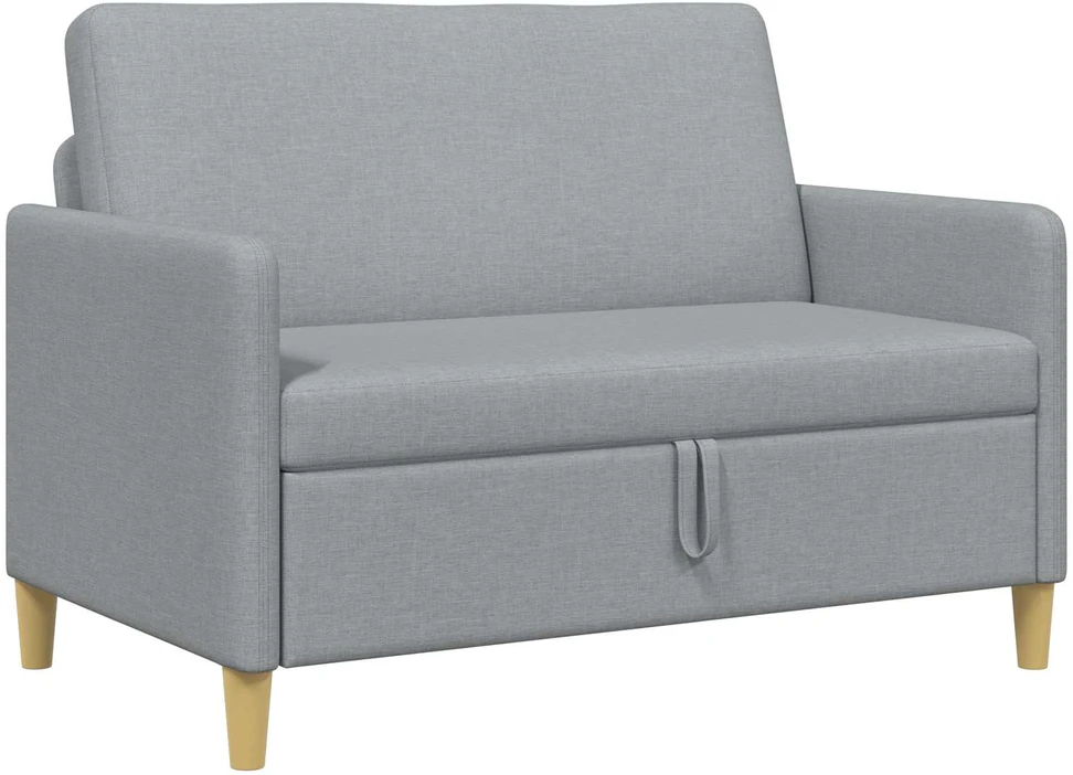 Sofa su saugojimo vieta Šviesiai pilka 122 x 78 x 87 cm