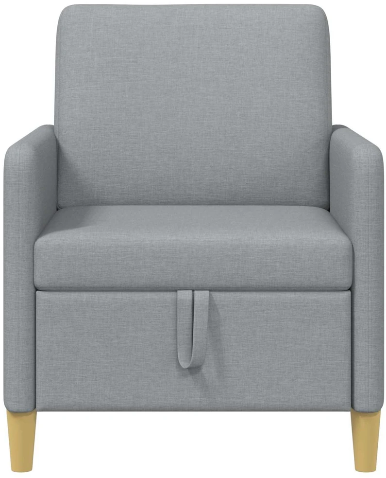 Sofa su saugojimo vieta Šviesiai pilka 72 x 78 x 87 cm